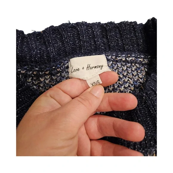 Love + Harmony XS Long Sleeve Knit Pullover Sweater - Picture 3 of 9